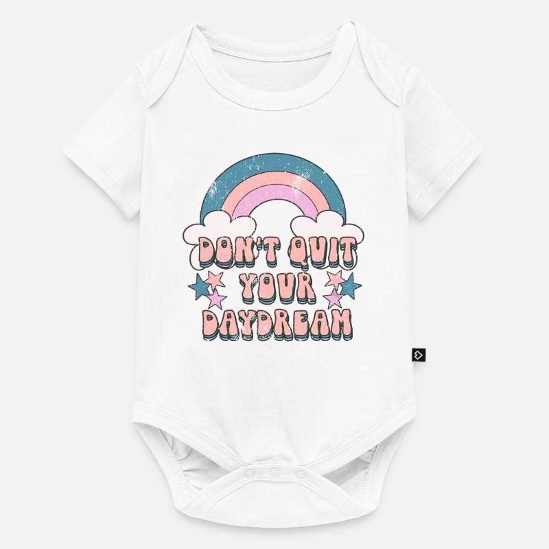 Citation de rêve de motivation - Body à manches courtes Premium Bébé - blanc