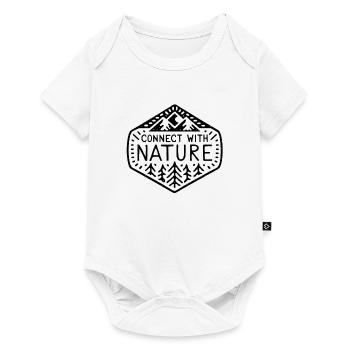 Connect with nature - Baby Premium short-sleeve bodysuit - white - Front