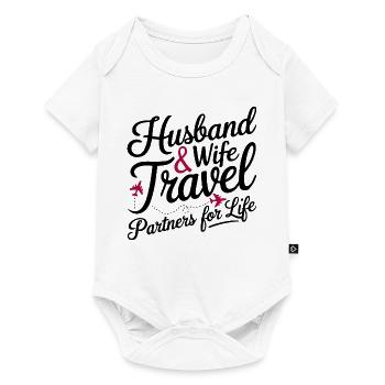 Couple Matching Husband And Wife Travel Partners - Baby Premium short-sleeve bodysuit - white - Front