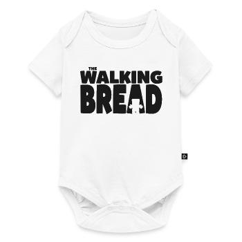 Bernd Das Brot The Walking Bread In Schwarz - Baby Premium Kurzarmbody - Weiß - Vorne