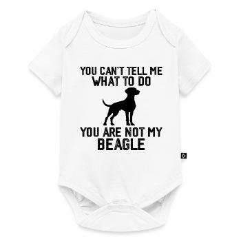 Funny Beagle Men Women Hound Beagle Dog Lovers - Body à manches courtes Premium Bébé - blanc - Devant
