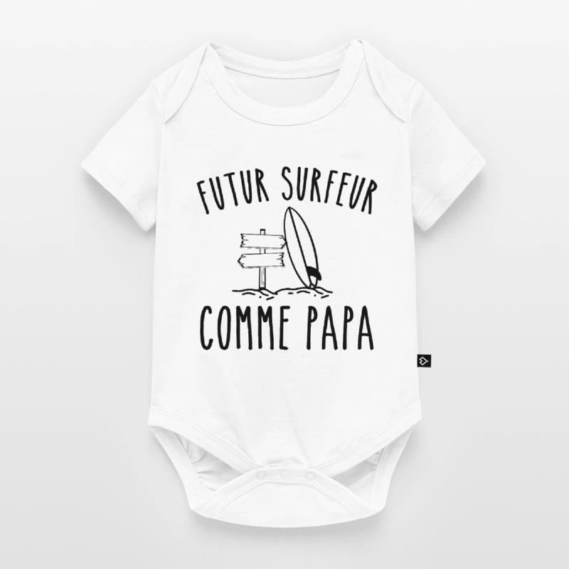 futur surfeur comme papa Body à manches courtes Premium Bébé
