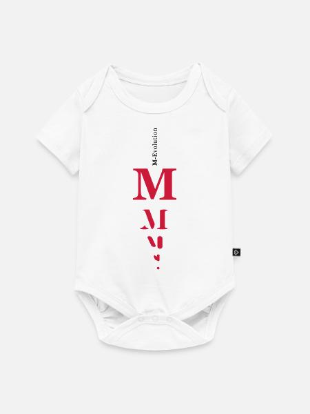 M girl - Baby Premium Kurzarmbody - Weiß