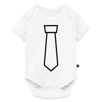 Cravate - Body à manches courtes Premium Bébé - blanc - Devant