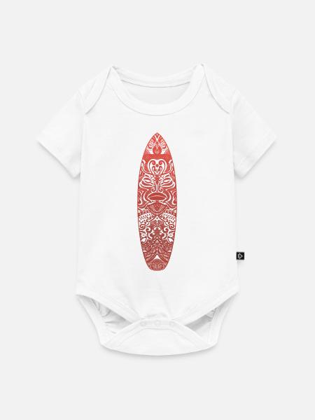 Maori Surf (rote Version) - Baby Premium Kurzarmbody - Weiß