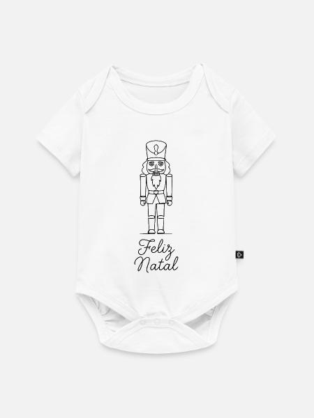 Feliz Natal Nussknacker Weihnachten klassisch - Baby Premium Kurzarmbody - Weiß