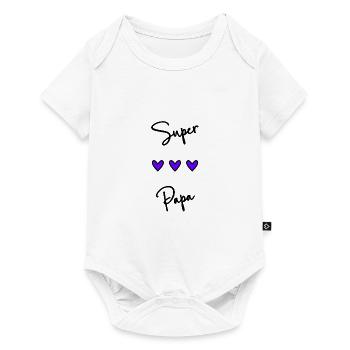 DAD. FATHER'S DAY. HAPPY DADDY'S DAY. HAPPY BIRTHDAY - Baby Premium short-sleeve bodysuit - white - Front