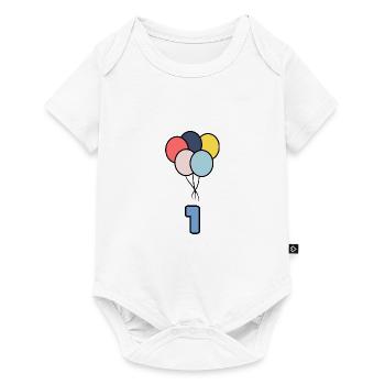1. 1 YEAR. 1ST ANNIVERSARY. BIRTHDAY 1 YEAR - Baby Premium short-sleeve bodysuit - white - Front
