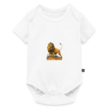 Wildtiere - Baby Premium Kurzarmbody - Weiß - Vorne