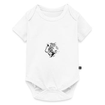 Wildtiere - Baby Premium Kurzarmbody - Weiß - Vorne