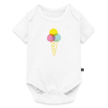 Ice Love | Sweet tooth watch out - Baby Premium short-sleeve bodysuit - white - Front