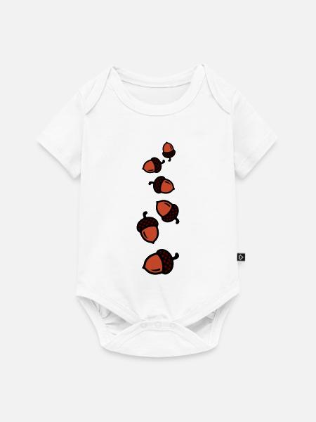 Eichel Comic - Baby Premium Kurzarmbody - Weiß