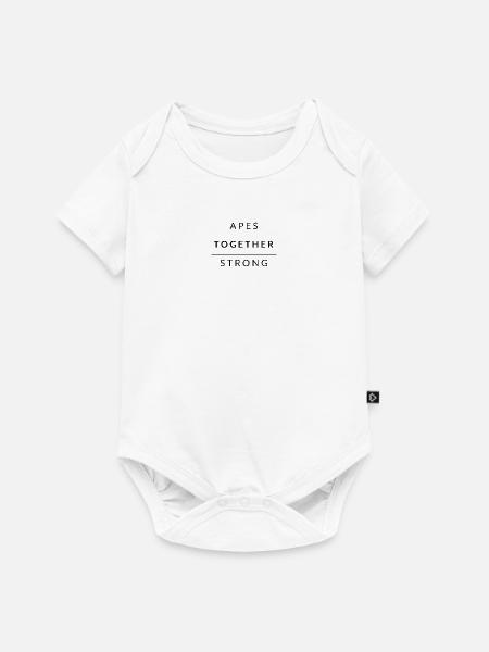 Apes together strong - Baby Premium Kurzarmbody - Weiß