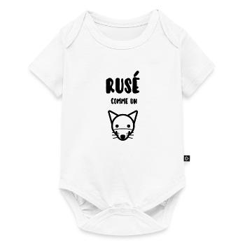 Rusé comme un renard - Body à manches courtes Premium Bébé - blanc - Devant
