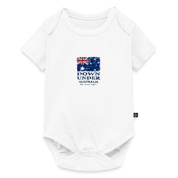 Australien - Down Under - Vintage Look - Baby Premium Kurzarmbody - Weiß - Vorne