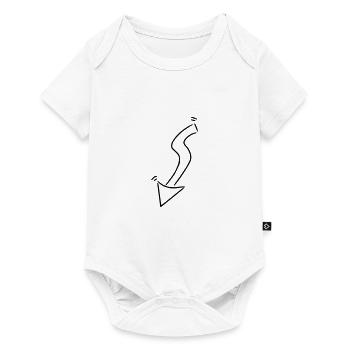 Arrow drawing sketch black - Baby Premium short-sleeve bodysuit - white - Front