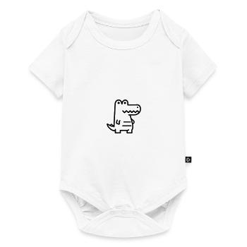 crocodile - Baby Premium short-sleeve bodysuit - white - Front