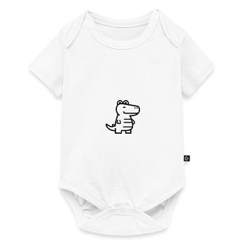 crocodile - Baby Premium short-sleeve bodysuit - white - Front