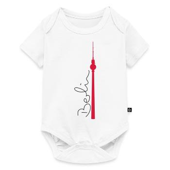 Berlin Fernsehturm - Baby Premium Kurzarmbody - Weiß - Vorne