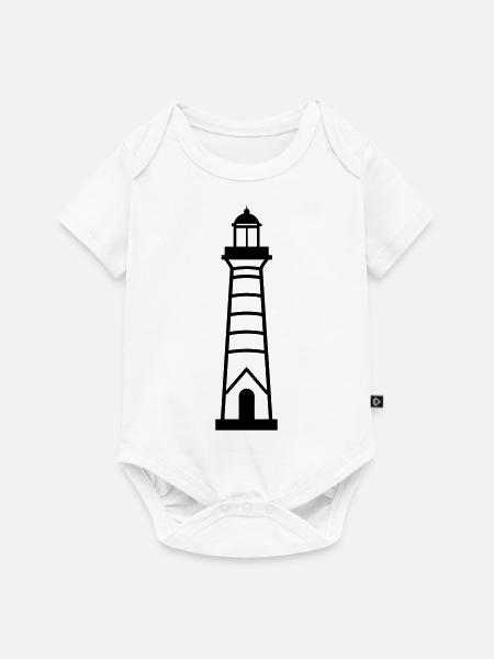 Leuchtturm - Baby Premium Kurzarmbody - Weiß