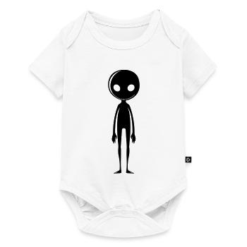 Alien Außerirdischer - Body à manches courtes Premium Bébé - blanc - Devant