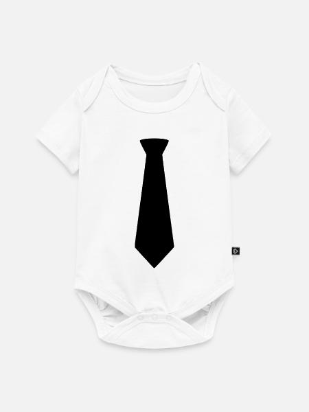 Black Tie - Baby Premium Kurzarmbody - Weiß