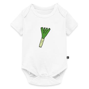 Lauch - Baby Premium Kurzarmbody - Weiß - Vorne