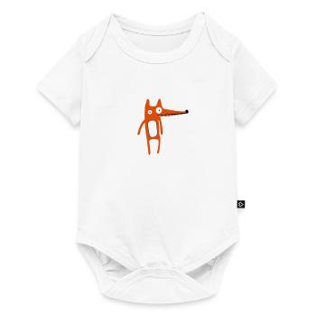 Fuchs - Baby Premium Kurzarmbody - Weiß - Vorne