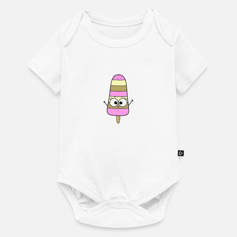Glace - Body à manches courtes Premium Bébé - blanc