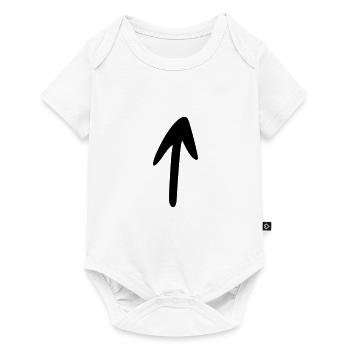 Arrow drawing sketch black - Baby Premium short-sleeve bodysuit - white - Front