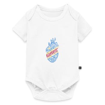 Congo Heart – Love and Unity for Congo - Baby Premium short-sleeve bodysuit - white - Front