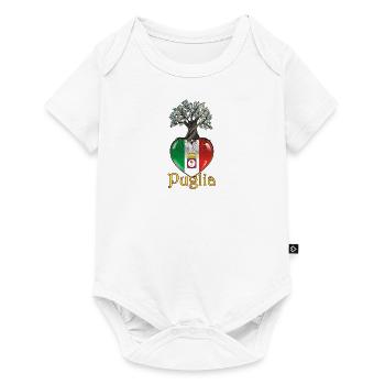 Puglia roots heart - Baby Premium short-sleeve bodysuit - white - Front
