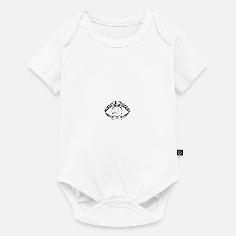 Étoiles de planètes oculaires - Body à manches courtes Premium Bébé - blanc