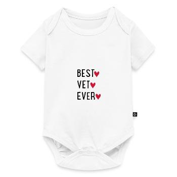Tierarzt - Baby Premium Kurzarmbody - Weiß - Vorne