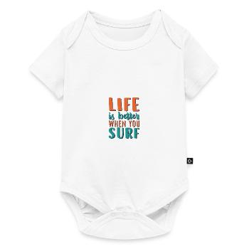 Wassersport - Baby Premium Kurzarmbody - Weiß - Vorne