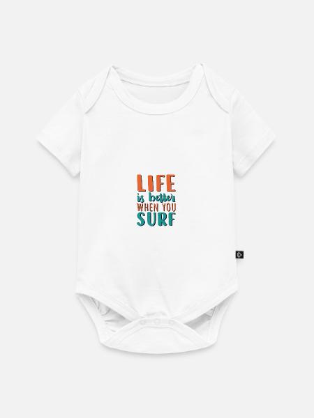 Wassersport - Baby Premium Kurzarmbody - Weiß