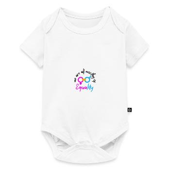 Equality - Baby Premium short-sleeve bodysuit - white - Front