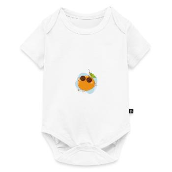 Sommer - Baby Premium Kurzarmbody - Weiß - Vorne