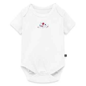 Jardin fleuri - Body à manches courtes Premium Bébé - blanc - Devant