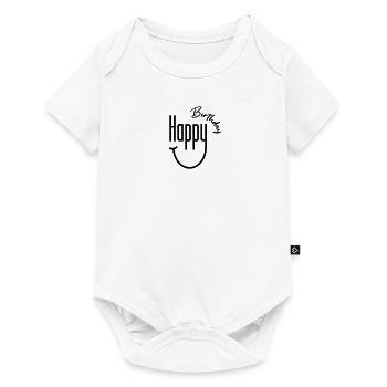 Joyeux anniversaire Sourire - Body à manches courtes Premium Bébé - blanc - Devant