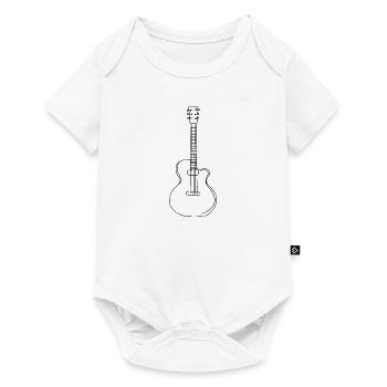Guitare, guitariste - Body à manches courtes Premium Bébé - blanc - Devant