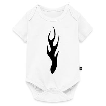 tribal flame - Baby Premium short-sleeve bodysuit - white - Front