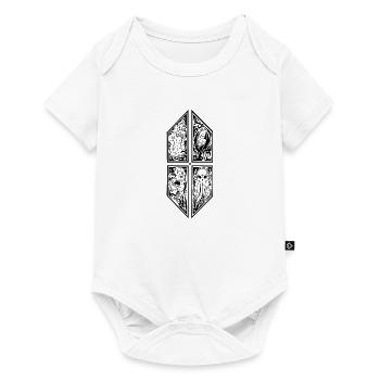 cthulhu ornament - Baby Premium Kurzarmbody - Weiß - Vorne