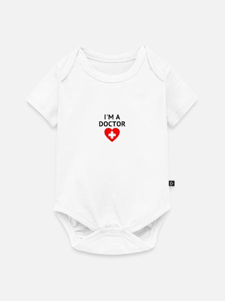 I'M A DOCTOR - Baby Premium Kurzarmbody - Weiß