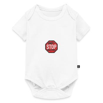 N’ARRÊTEZ PAS DE CROIRE AU GRUNGE NOIR - Body à manches courtes Premium Bébé - blanc - Devant