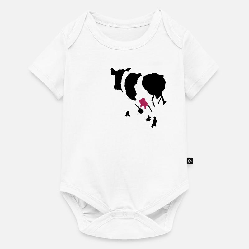 Die Kuh - Baby Premium Kurzarmbody - Weiß
