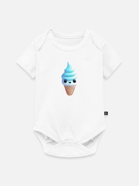 Süßes Eis - Baby Premium Kurzarmbody - Weiß