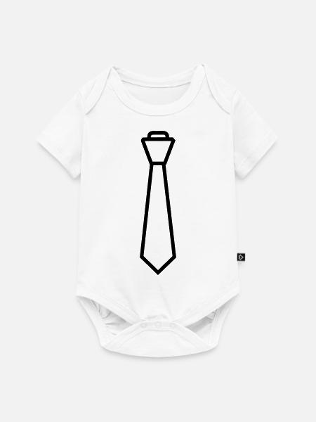 Binden - Baby Premium Kurzarmbody - Weiß