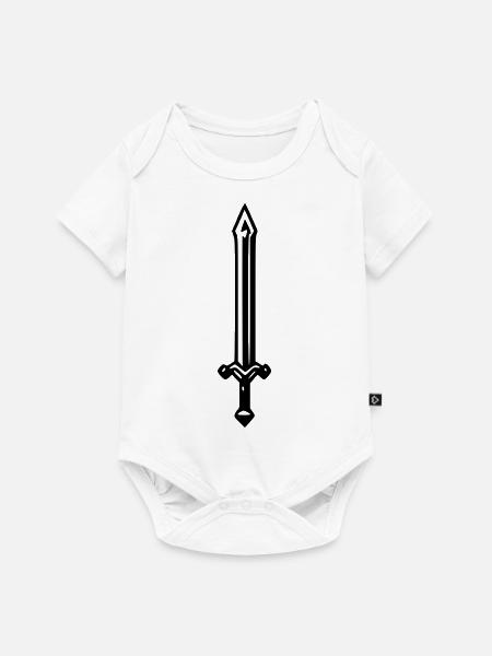 Schwert - Baby Premium Kurzarmbody - Weiß