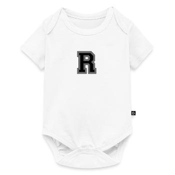 R_letter_R_w31 - Baby Premium short-sleeve bodysuit - white - Front